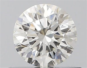 Picture of Natural Diamond 0.52 Carats, Round with Excellent Cut, I Color, IF Clarity and Certified by GIA