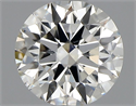 Natural Diamond 0.91 Carats, Round with Excellent Cut, H Color, SI1 Clarity and Certified by GIA