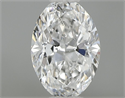Natural Diamond 0.35 Carats, Oval with  Cut, E Color, SI1 Clarity and Certified by IGI