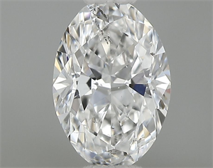 Picture of Natural Diamond 0.35 Carats, Oval with  Cut, E Color, SI1 Clarity and Certified by IGI