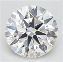 Lab Grown Diamond 3.43 Carats, Round with Ideal Cut, D Color, IF Clarity and Certified by IGI