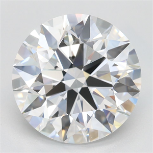Picture of Lab Grown Diamond 3.43 Carats, Round with Ideal Cut, D Color, IF Clarity and Certified by IGI