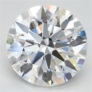 Picture of Lab Grown Diamond 3.55 Carats, Round with Ideal Cut, D Color, IF Clarity and Certified by IGI
