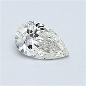 Picture of Natural Diamond 0.50 Carats, Pear with  Cut, J Color, I1 Clarity and Certified by GIA