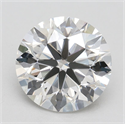 Lab Grown Diamond 2.55 Carats, Round with Excellent Cut, G Color, VS1 Clarity and Certified by IGI