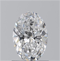 Natural Diamond 1.01 Carats, Oval with  Cut, D Color, VS1 Clarity and Certified by GIA