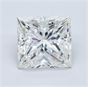 Natural Diamond 3.20 Carats, Princess with  Cut, G Color, VS2 Clarity and Certified by GIA