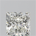 Natural Diamond 0.90 Carats, Princess with  Cut, I Color, VS2 Clarity and Certified by GIA