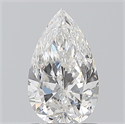 Natural Diamond 1.01 Carats, Pear with  Cut, F Color, SI2 Clarity and Certified by GIA