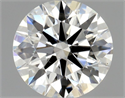 Natural Diamond 0.51 Carats, Round with Excellent Cut, I Color, SI1 Clarity and Certified by GIA