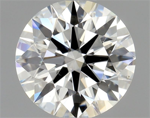 Picture of Natural Diamond 0.51 Carats, Round with Excellent Cut, I Color, SI1 Clarity and Certified by GIA