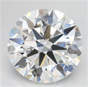 Lab Grown Diamond 3.08 Carats, Round with Excellent Cut, D Color, VVS1 Clarity and Certified by GIA