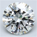 Natural Diamond 3.32 Carats, Round with Excellent Cut, I Color, SI2 Clarity and Certified by GIA