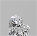 Natural Diamond 0.51 Carats, Heart with  Cut, E Color, SI1 Clarity and Certified by GIA