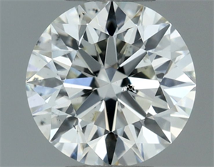 Picture of Natural Diamond 0.51 Carats, Round with Excellent Cut, H Color, SI1 Clarity and Certified by IGI