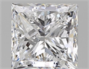 Natural Diamond 1.50 Carats, Princess with  Cut, D Color, VS2 Clarity and Certified by GIA