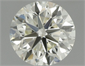 Natural Diamond 0.90 Carats, Round with Very Good Cut, K Color, VVS1 Clarity and Certified by IGI
