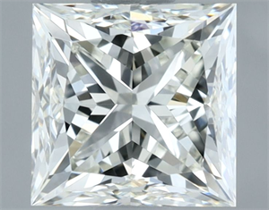 Picture of Natural Diamond 1.00 Carats, Princess with  Cut, I Color, VVS2 Clarity and Certified by IGI
