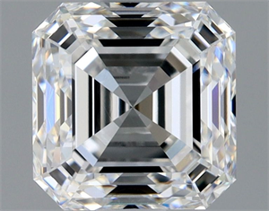 Foto Diamante Natural 1.31 quilates, Asscher , Color E, claridad VVS2 y certificado GIA de