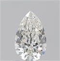 Natural Diamond 0.71 Carats, Pear with  Cut, H Color, SI1 Clarity and Certified by GIA