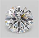 Lab Grown Diamond 1.02 Carats, Round with Ideal Cut, D Color, VVS2 Clarity and Certified by IGI