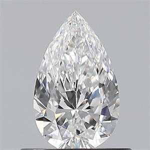 Foto Diamante Natural 0.52 quilates, De pera , Color D, claridad VVS2 y certificado GIA de