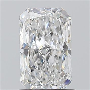 Picture of Natural Diamond 1.01 Carats, Radiant with  Cut, E Color, SI2 Clarity and Certified by GIA