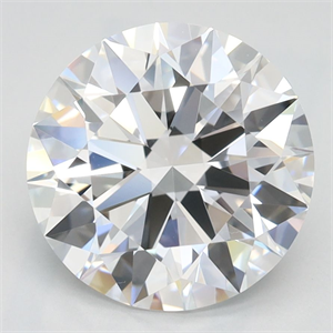 Picture of Lab Grown Diamond 2.84 Carats, Round with Ideal Cut, D Color, IF Clarity and Certified by IGI