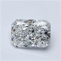 Lab Grown Diamond 1.01 Carats, Radiant with  Cut, G Color, VS2 Clarity and Certified by IGI