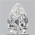 Natural Diamond 0.90 Carats, Pear with  Cut, D Color, VS1 Clarity and Certified by GIA