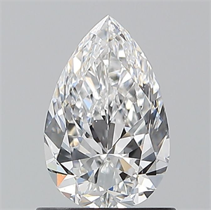 Picture of Natural Diamond 0.90 Carats, Pear with  Cut, D Color, VS1 Clarity and Certified by GIA