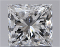 Natural Diamond 1.05 Carats, Princess with  Cut, E Color, VS1 Clarity and Certified by GIA