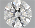 Natural Diamond 0.90 Carats, Round with Excellent Cut, G Color, I1 Clarity and Certified by IGI