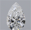 Natural Diamond 0.43 Carats, Pear with  Cut, E Color, VVS1 Clarity and Certified by GIA