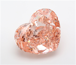Picture of Lab Grown Diamond 25.26 Carats, Heart with  Cut, Fancy Vivid Pink Color, VS1 Clarity and Certified by IGI