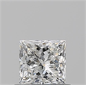 Natural Diamond 0.60 Carats, Princess with  Cut, F Color, VS1 Clarity and Certified by GIA