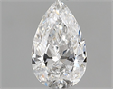 Diamante Natural 0.42 quilates, De pera , Color E, claridad VVS2 y certificado GIA