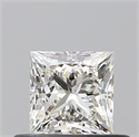 Diamante Natural 0.51 quilates, Princesa , Color J, claridad VVS1 y certificado GIA