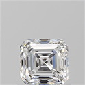 Diamante Natural 0.90 quilates, Asscher , Color D, claridad VVS2 y certificado GIA