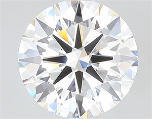 Picture of Lab Grown Diamond 3.07 Carats, Round with Ideal Cut, E Color, VVS2 Clarity and Certified by IGI