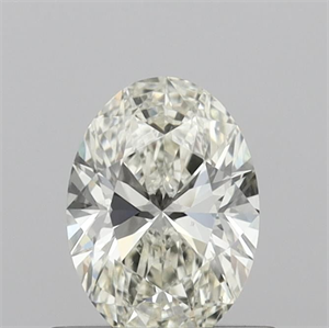 Foto Diamante Natural 0.50 quilates, Ovalado , Color J, claridad VS1 y certificado IGI de