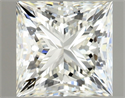 Natural Diamond 1.00 Carats, Princess with  Cut, J Color, VVS1 Clarity and Certified by GIA