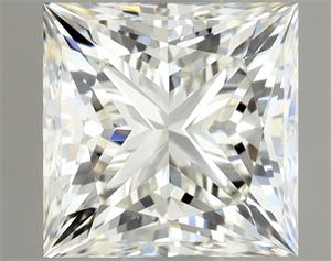 Picture of Natural Diamond 1.00 Carats, Princess with  Cut, J Color, VVS1 Clarity and Certified by GIA