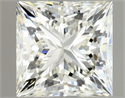 Natural Diamond 1.00 Carats, Princess with  Cut, J Color, VVS1 Clarity and Certified by GIA