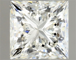 Picture of Natural Diamond 1.00 Carats, Princess with  Cut, J Color, VVS1 Clarity and Certified by GIA