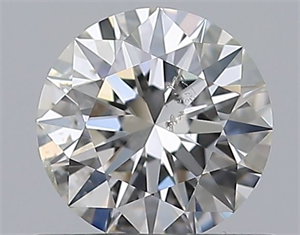 Picture of Natural Diamond 0.51 Carats, Round with Excellent Cut, H Color, SI2 Clarity and Certified by GIA
