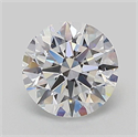 Lab Grown Diamond 1.02 Carats, Round with Ideal Cut, D Color, VVS2 Clarity and Certified by IGI