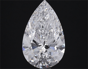 Picture of Natural Diamond 2.52 Carats, Pear with  Cut, D Color, VVS1 Clarity and Certified by GIA