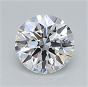 Lab Grown Diamond 1.01 Carats, Round with Ideal Cut, E Color, VVS2 Clarity and Certified by IGI