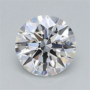 Picture of Lab Grown Diamond 1.01 Carats, Round with Ideal Cut, E Color, VVS2 Clarity and Certified by IGI